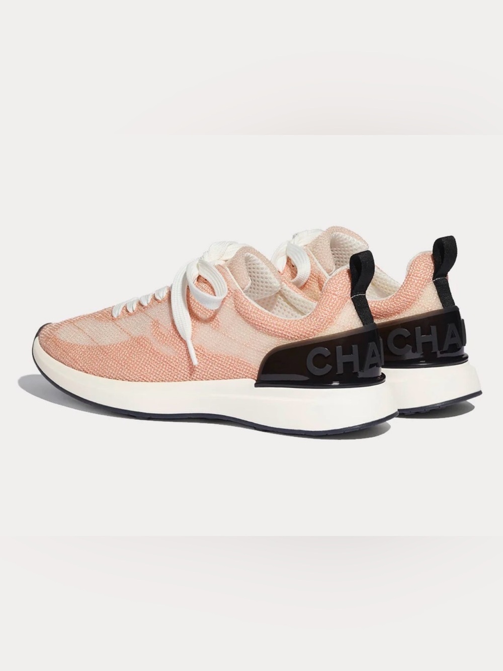 Chanel Logo Pink Women Sneakers EU39 US8.5
